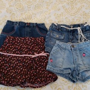 Toddler Skirts and Shorts Lot